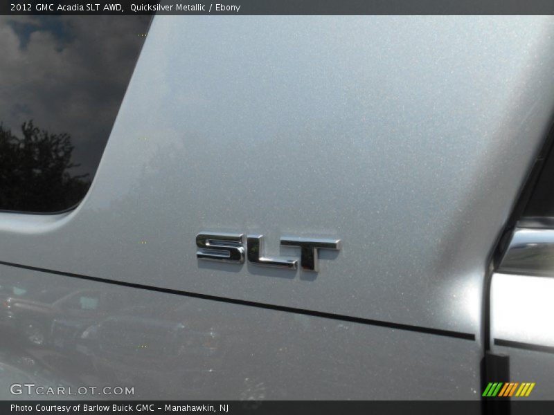 Quicksilver Metallic / Ebony 2012 GMC Acadia SLT AWD