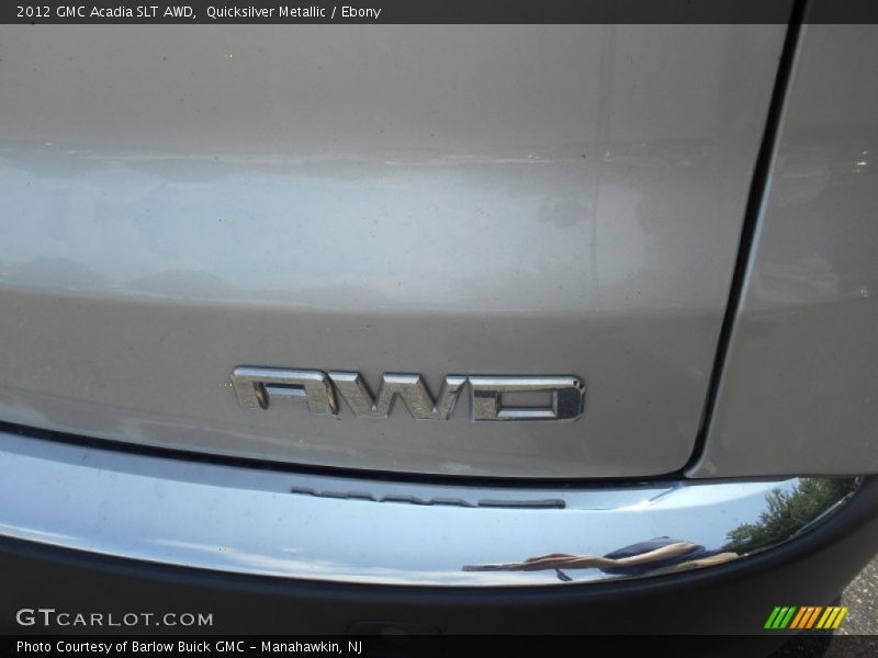 Quicksilver Metallic / Ebony 2012 GMC Acadia SLT AWD