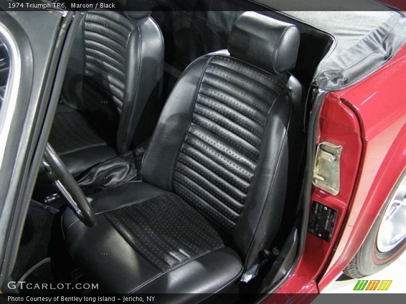 Maroon / Black 1974 Triumph TR6