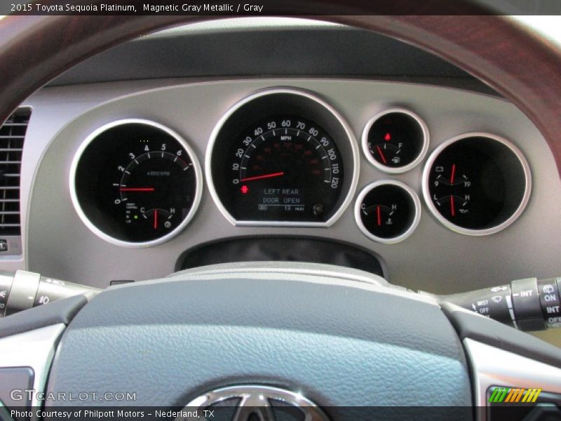 Magnetic Gray Metallic / Gray 2015 Toyota Sequoia Platinum
