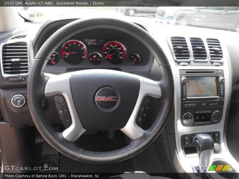Quicksilver Metallic / Ebony 2012 GMC Acadia SLT AWD