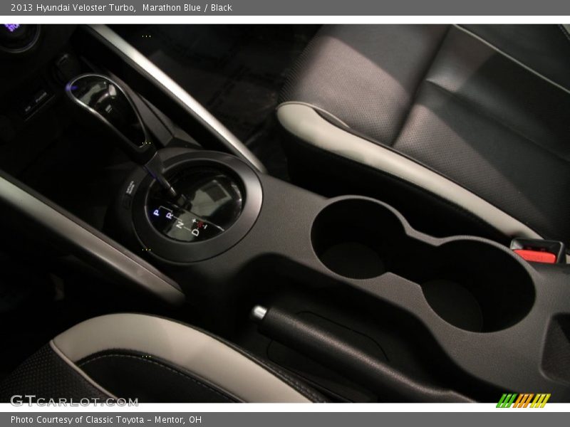 Marathon Blue / Black 2013 Hyundai Veloster Turbo
