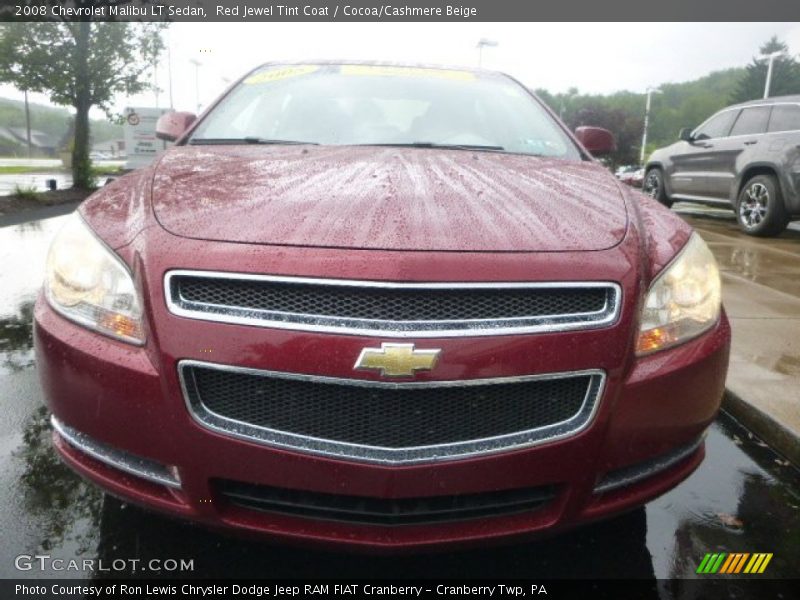 Red Jewel Tint Coat / Cocoa/Cashmere Beige 2008 Chevrolet Malibu LT Sedan