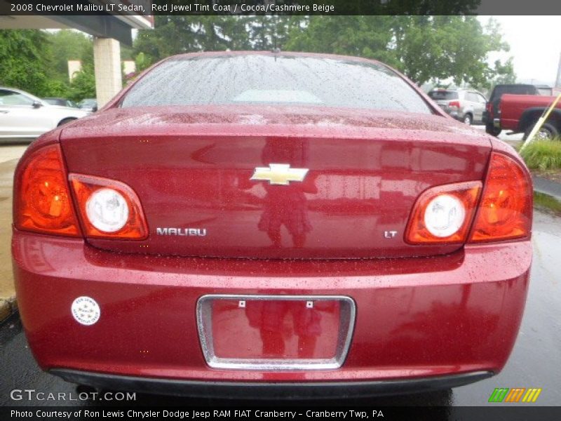Red Jewel Tint Coat / Cocoa/Cashmere Beige 2008 Chevrolet Malibu LT Sedan
