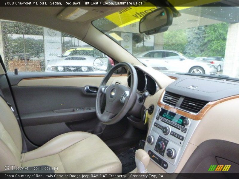 Red Jewel Tint Coat / Cocoa/Cashmere Beige 2008 Chevrolet Malibu LT Sedan