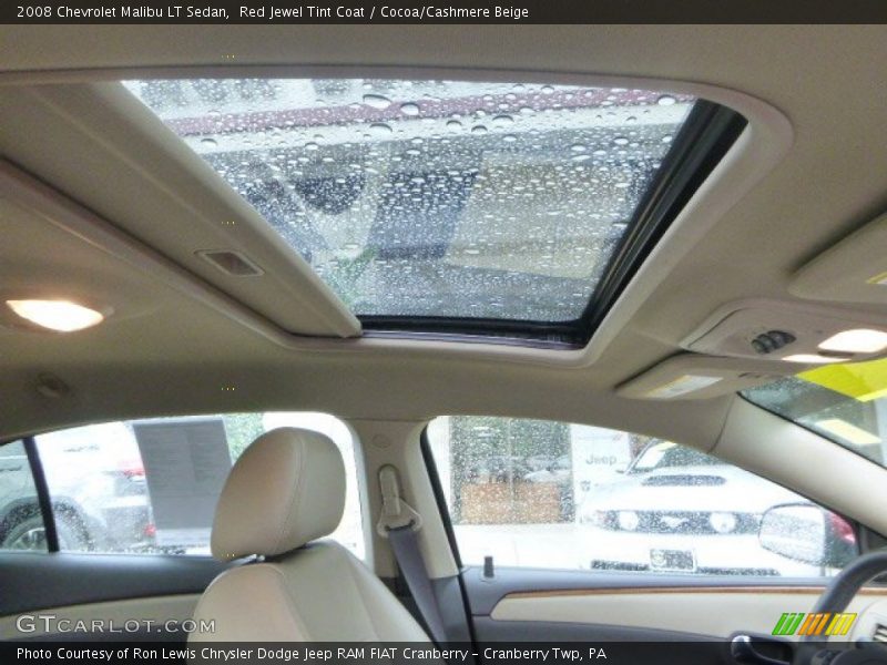 Red Jewel Tint Coat / Cocoa/Cashmere Beige 2008 Chevrolet Malibu LT Sedan
