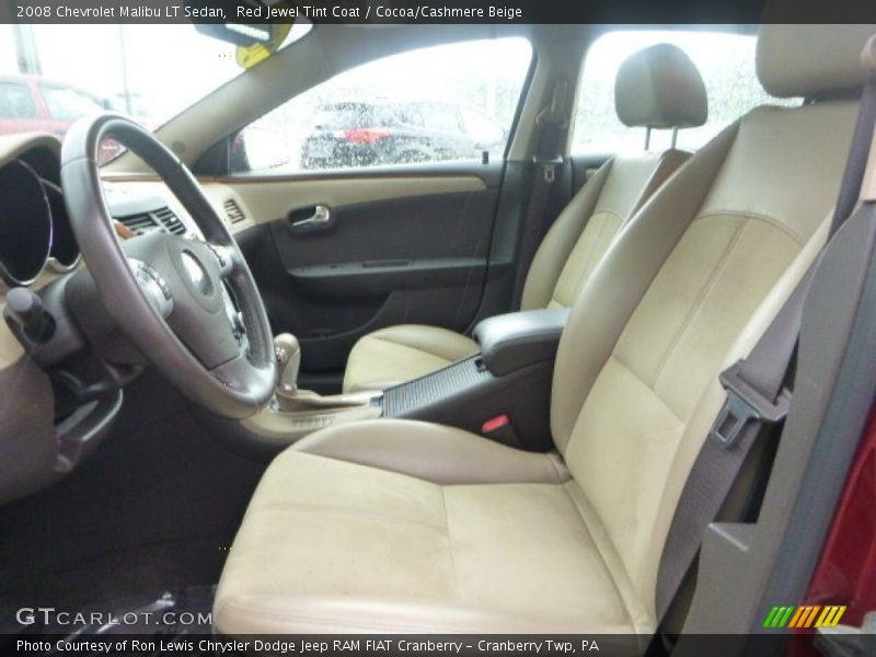 Red Jewel Tint Coat / Cocoa/Cashmere Beige 2008 Chevrolet Malibu LT Sedan
