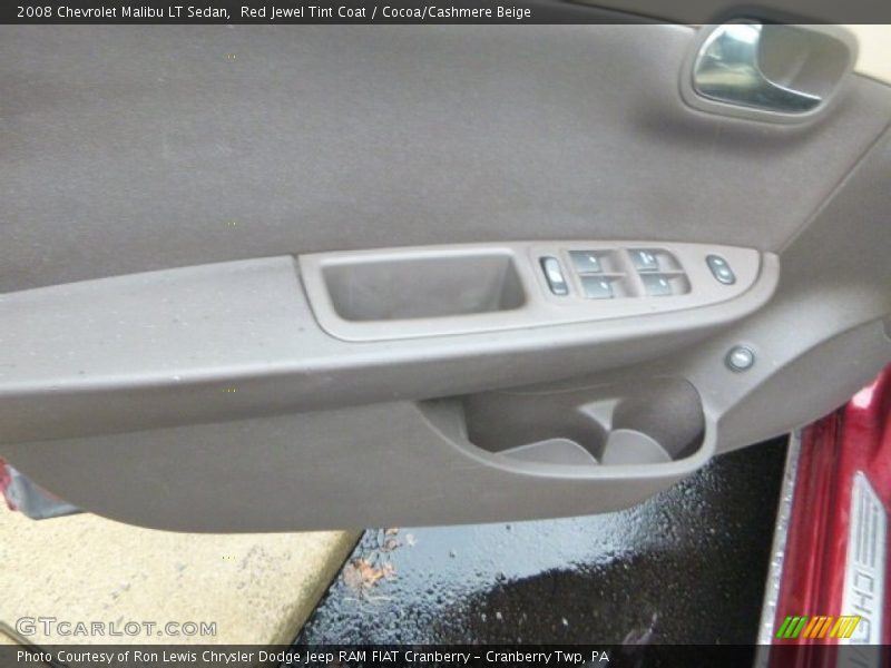 Red Jewel Tint Coat / Cocoa/Cashmere Beige 2008 Chevrolet Malibu LT Sedan