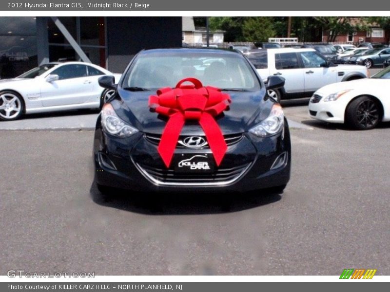 Midnight Black / Beige 2012 Hyundai Elantra GLS