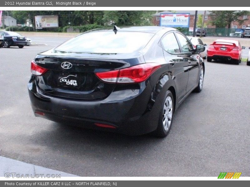 Midnight Black / Beige 2012 Hyundai Elantra GLS