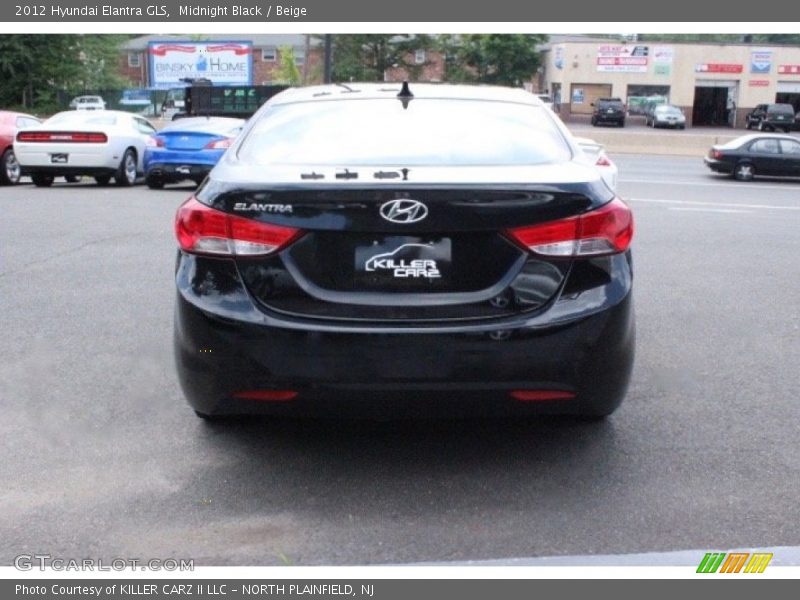 Midnight Black / Beige 2012 Hyundai Elantra GLS