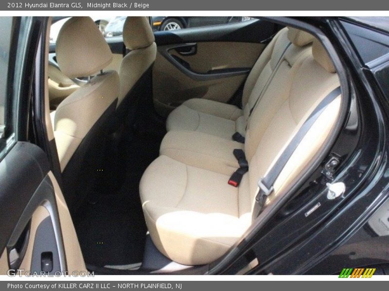 Midnight Black / Beige 2012 Hyundai Elantra GLS