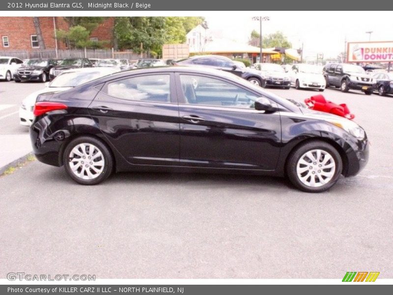 Midnight Black / Beige 2012 Hyundai Elantra GLS