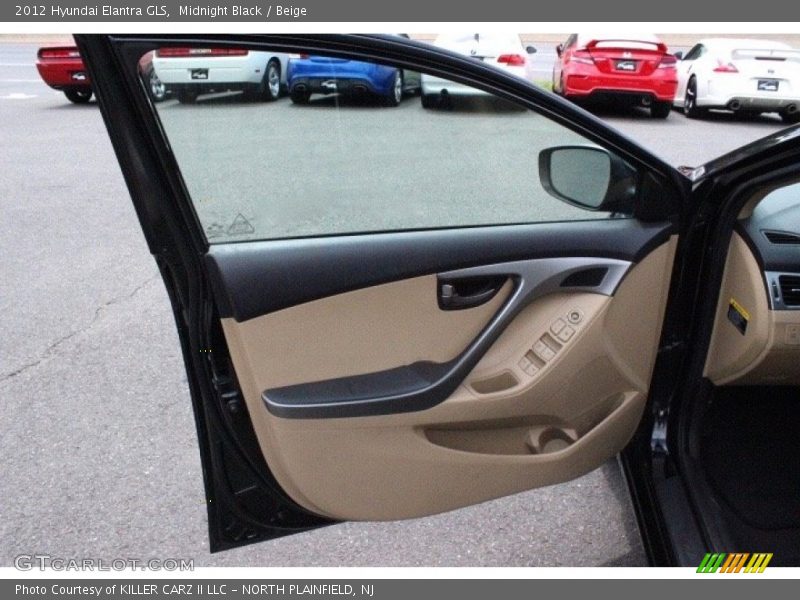 Midnight Black / Beige 2012 Hyundai Elantra GLS