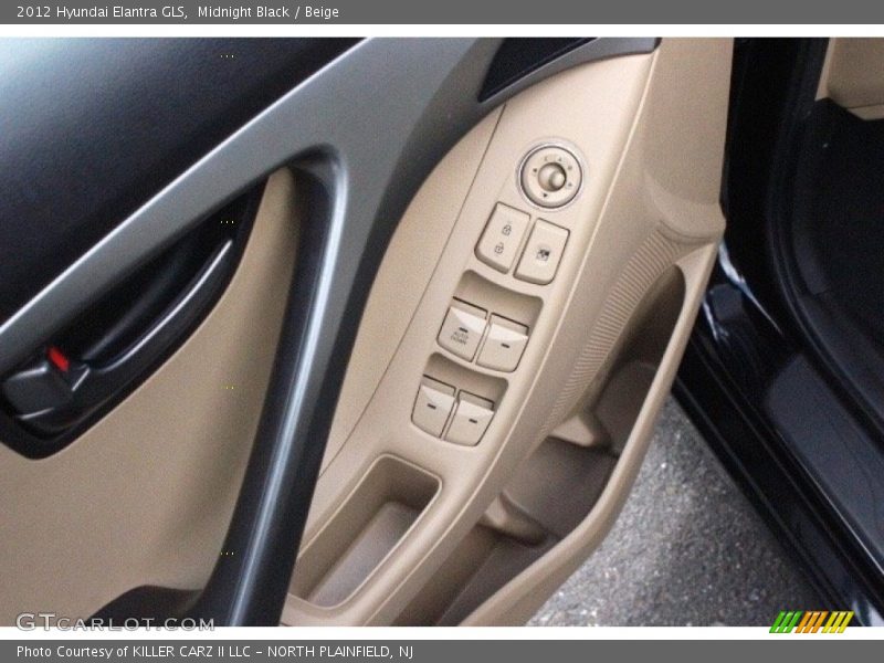 Midnight Black / Beige 2012 Hyundai Elantra GLS
