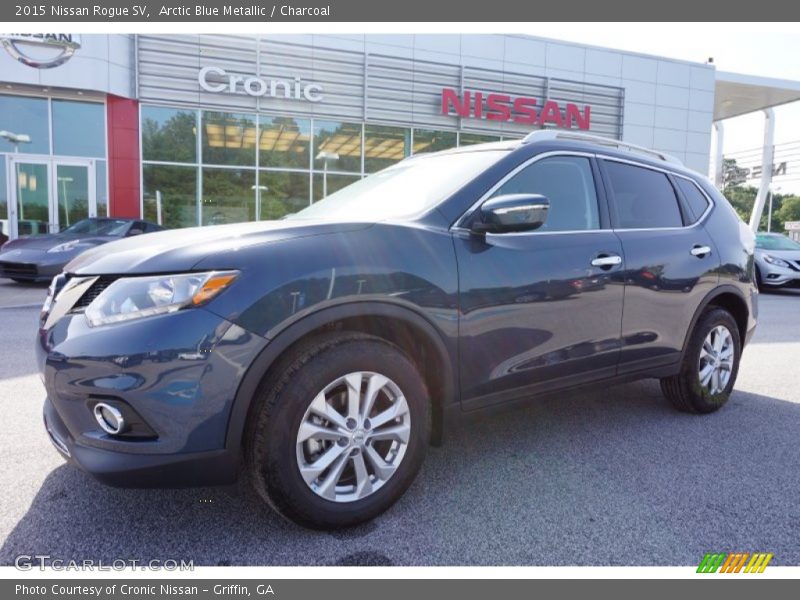 Arctic Blue Metallic / Charcoal 2015 Nissan Rogue SV