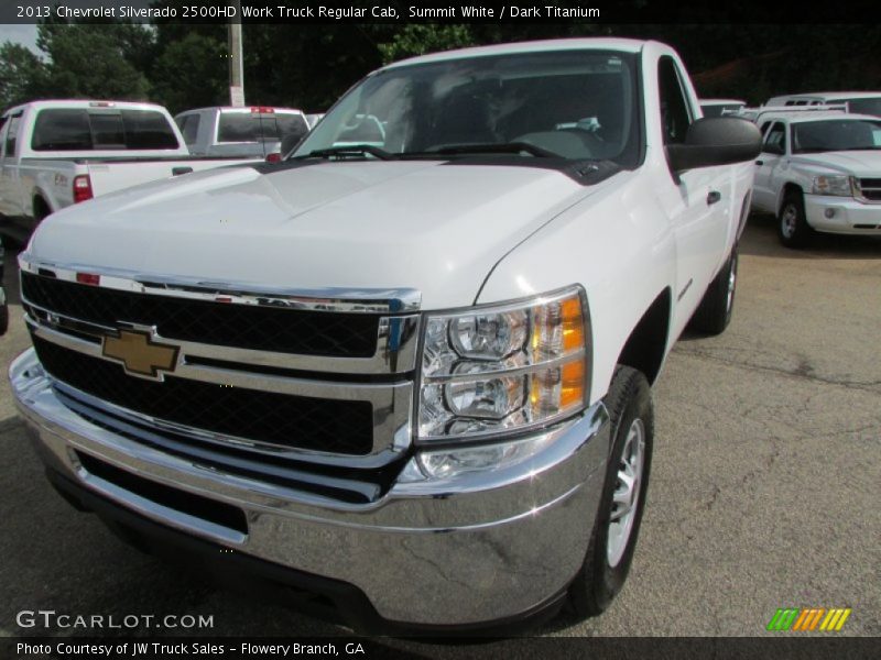 Summit White / Dark Titanium 2013 Chevrolet Silverado 2500HD Work Truck Regular Cab