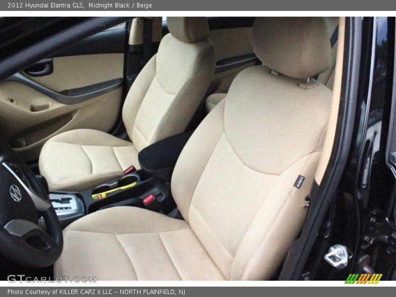 Midnight Black / Beige 2012 Hyundai Elantra GLS