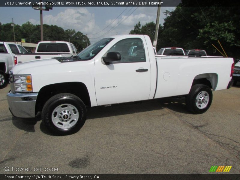 Summit White / Dark Titanium 2013 Chevrolet Silverado 2500HD Work Truck Regular Cab