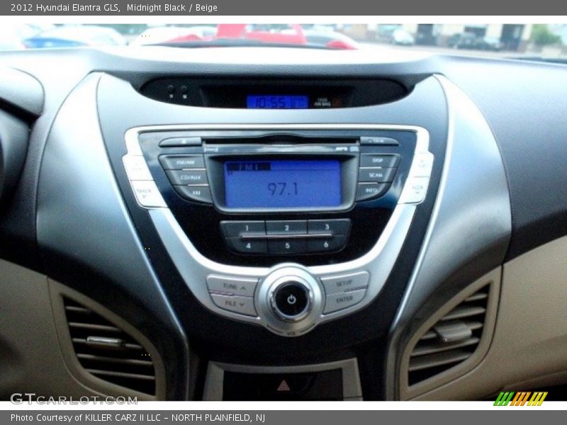 Midnight Black / Beige 2012 Hyundai Elantra GLS