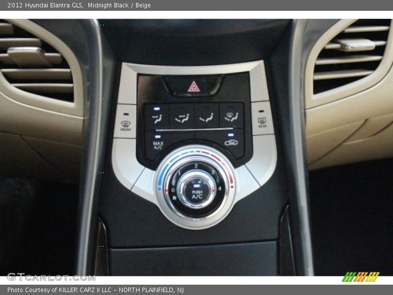 Midnight Black / Beige 2012 Hyundai Elantra GLS