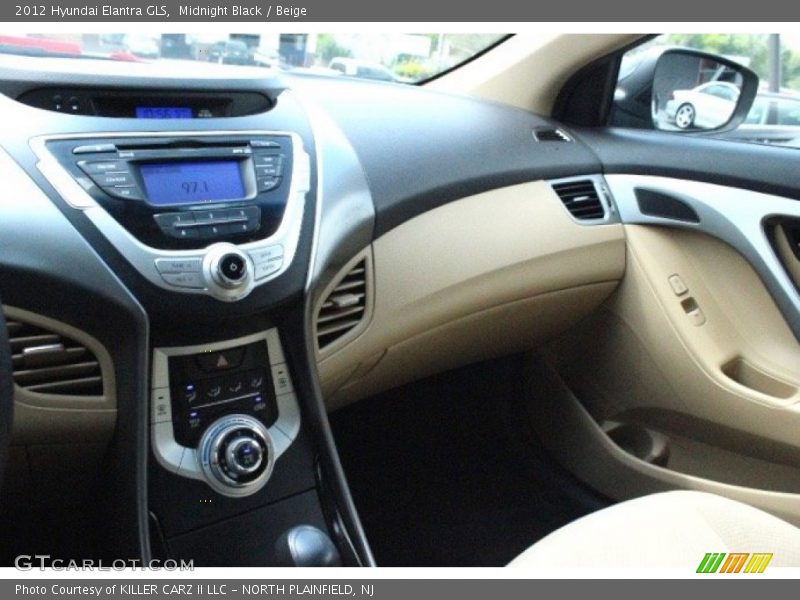 Midnight Black / Beige 2012 Hyundai Elantra GLS