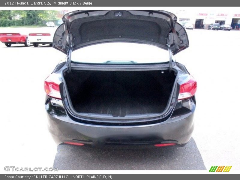 Midnight Black / Beige 2012 Hyundai Elantra GLS