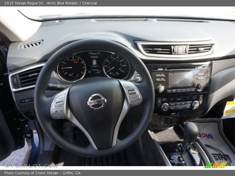 Arctic Blue Metallic / Charcoal 2015 Nissan Rogue SV