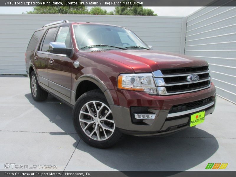 Bronze Fire Metallic / King Ranch Mesa Brown 2015 Ford Expedition King Ranch