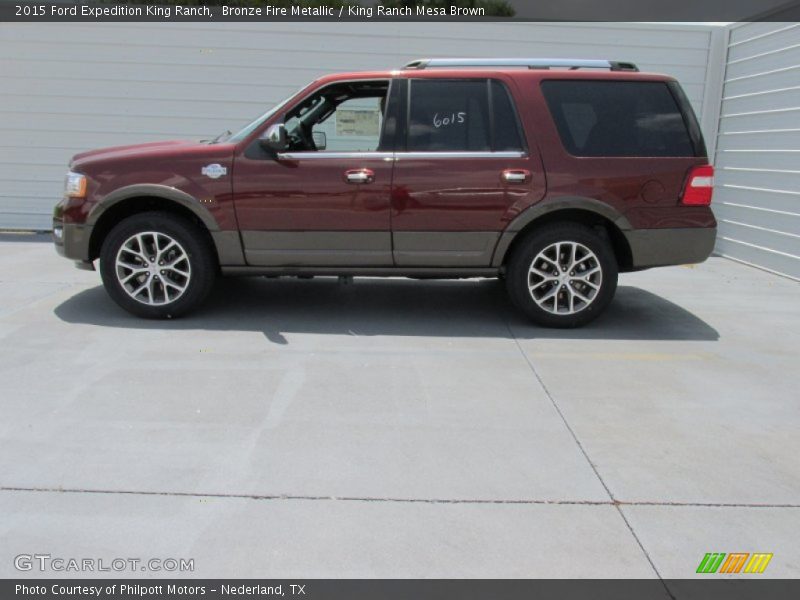 Bronze Fire Metallic / King Ranch Mesa Brown 2015 Ford Expedition King Ranch