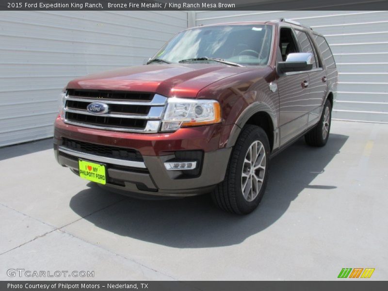 Bronze Fire Metallic / King Ranch Mesa Brown 2015 Ford Expedition King Ranch