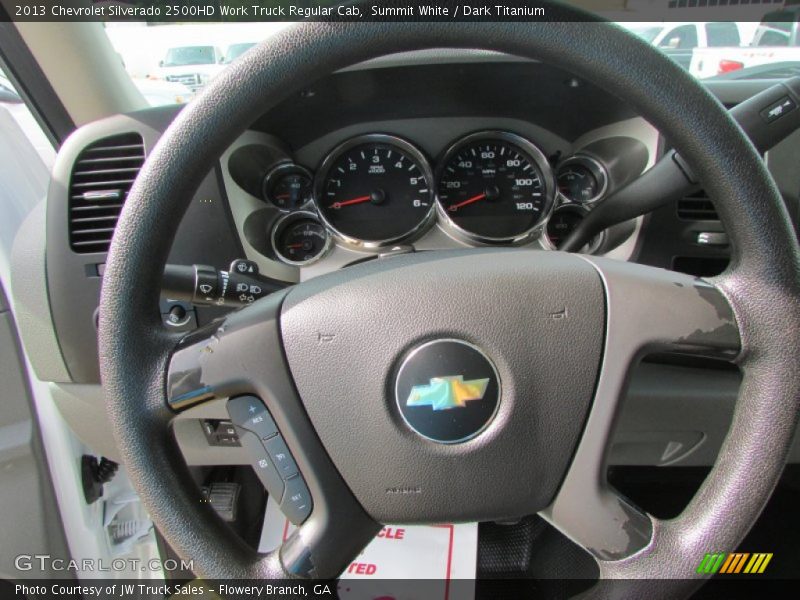Summit White / Dark Titanium 2013 Chevrolet Silverado 2500HD Work Truck Regular Cab