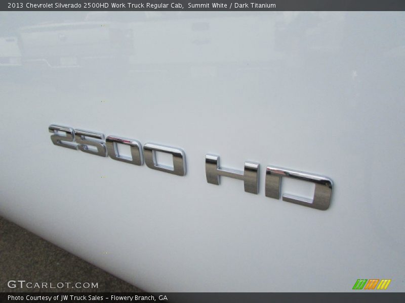 Summit White / Dark Titanium 2013 Chevrolet Silverado 2500HD Work Truck Regular Cab