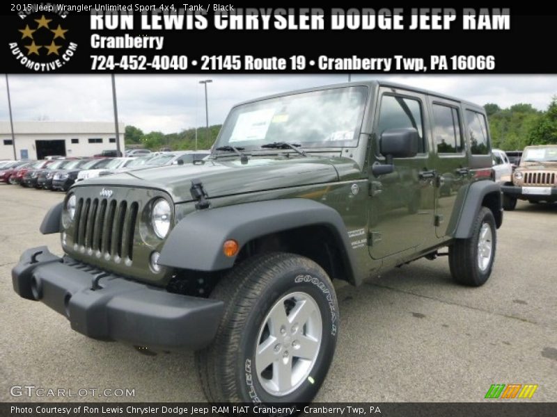 Tank / Black 2015 Jeep Wrangler Unlimited Sport 4x4