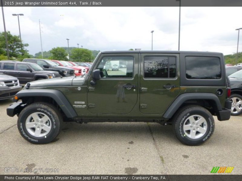 Tank / Black 2015 Jeep Wrangler Unlimited Sport 4x4