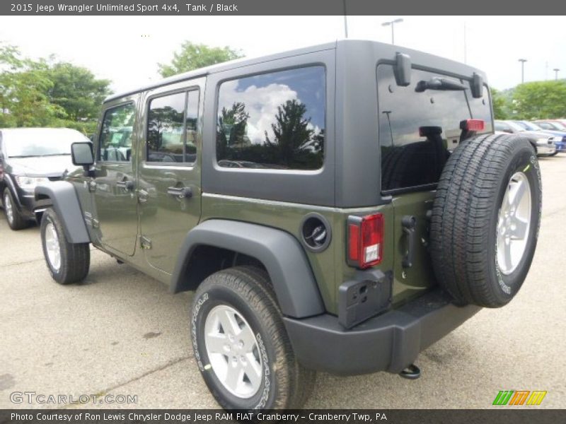 Tank / Black 2015 Jeep Wrangler Unlimited Sport 4x4