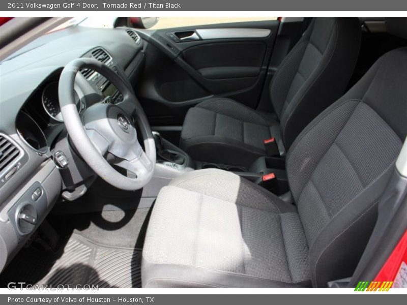 Tornado Red / Titan Black 2011 Volkswagen Golf 4 Door