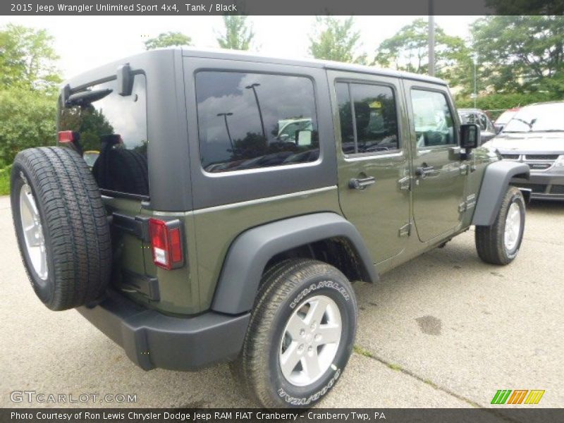 Tank / Black 2015 Jeep Wrangler Unlimited Sport 4x4
