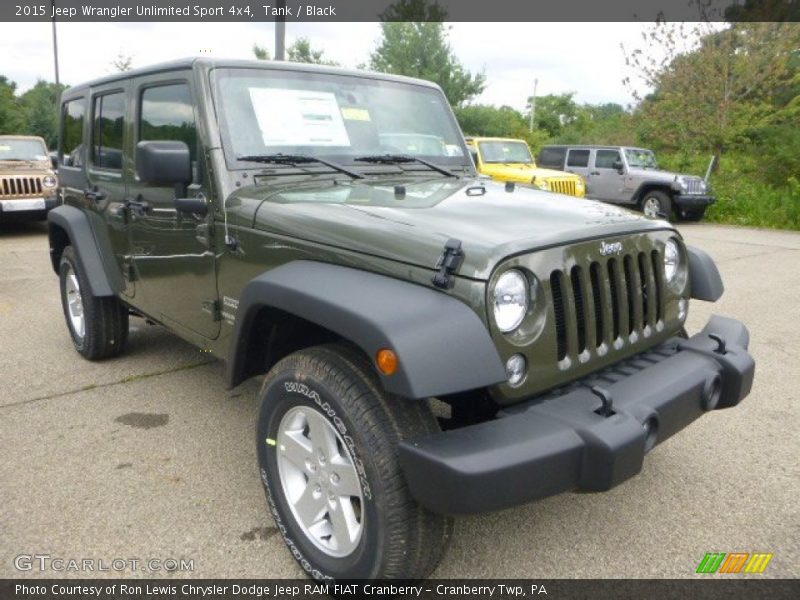 Tank / Black 2015 Jeep Wrangler Unlimited Sport 4x4