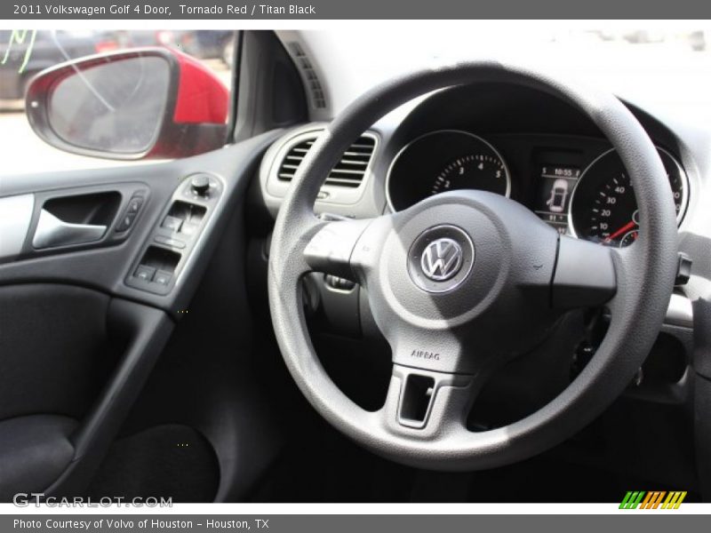 Tornado Red / Titan Black 2011 Volkswagen Golf 4 Door