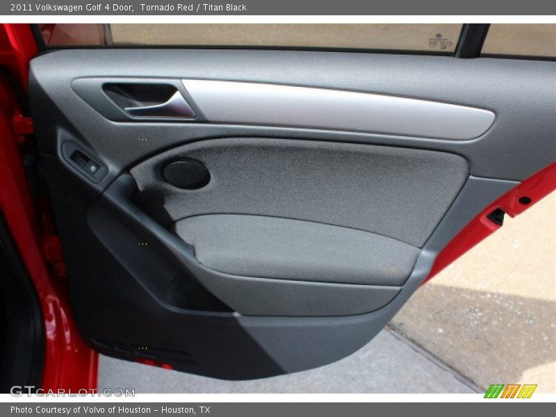 Tornado Red / Titan Black 2011 Volkswagen Golf 4 Door