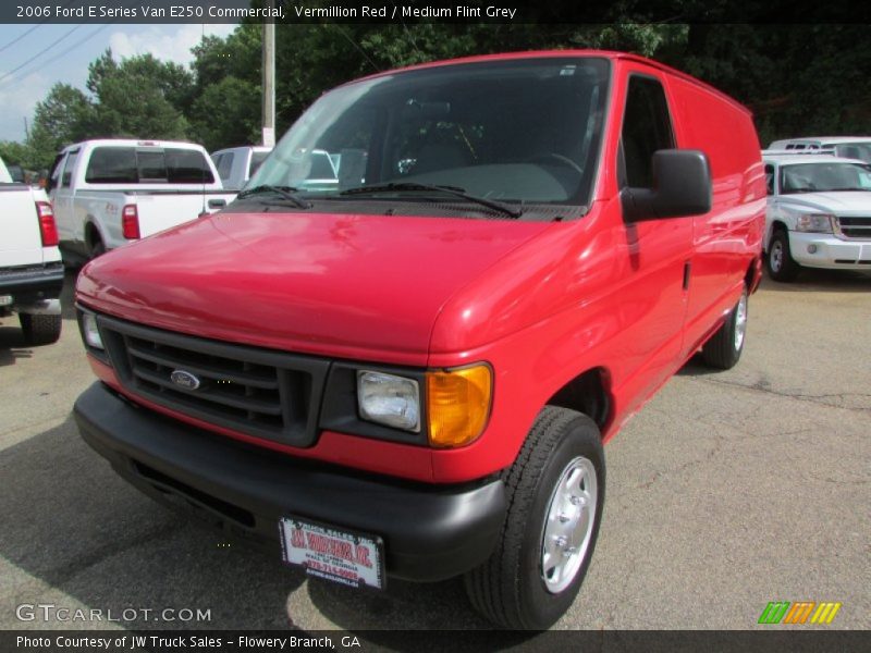 Vermillion Red / Medium Flint Grey 2006 Ford E Series Van E250 Commercial