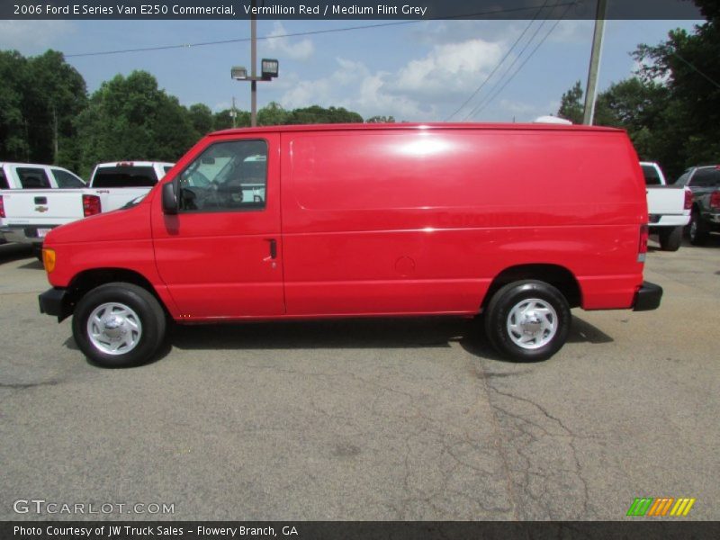 Vermillion Red / Medium Flint Grey 2006 Ford E Series Van E250 Commercial