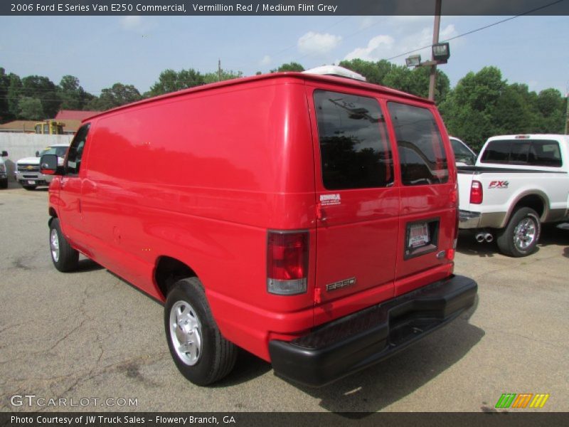 Vermillion Red / Medium Flint Grey 2006 Ford E Series Van E250 Commercial