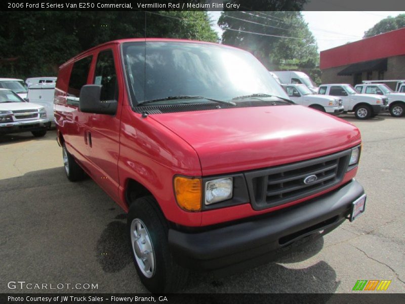 Vermillion Red / Medium Flint Grey 2006 Ford E Series Van E250 Commercial
