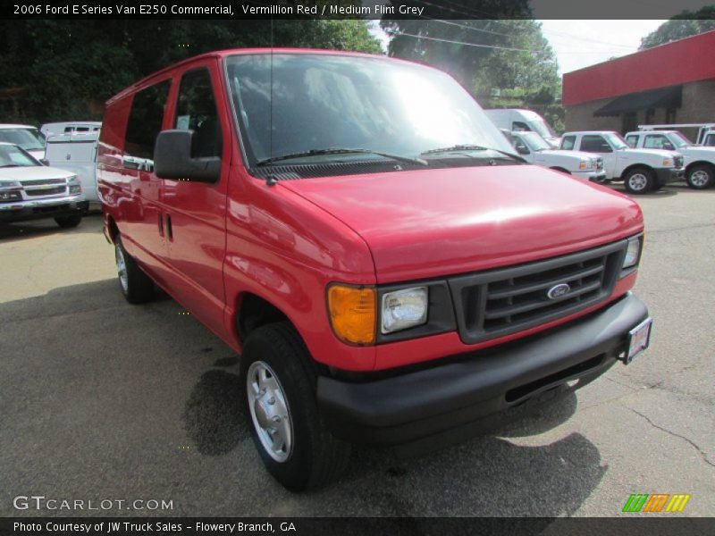 Vermillion Red / Medium Flint Grey 2006 Ford E Series Van E250 Commercial