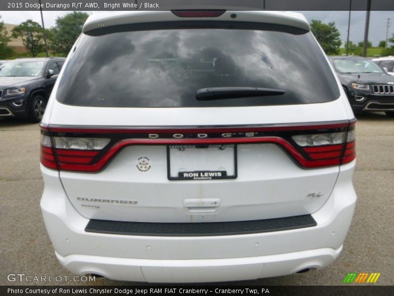 Bright White / Black 2015 Dodge Durango R/T AWD