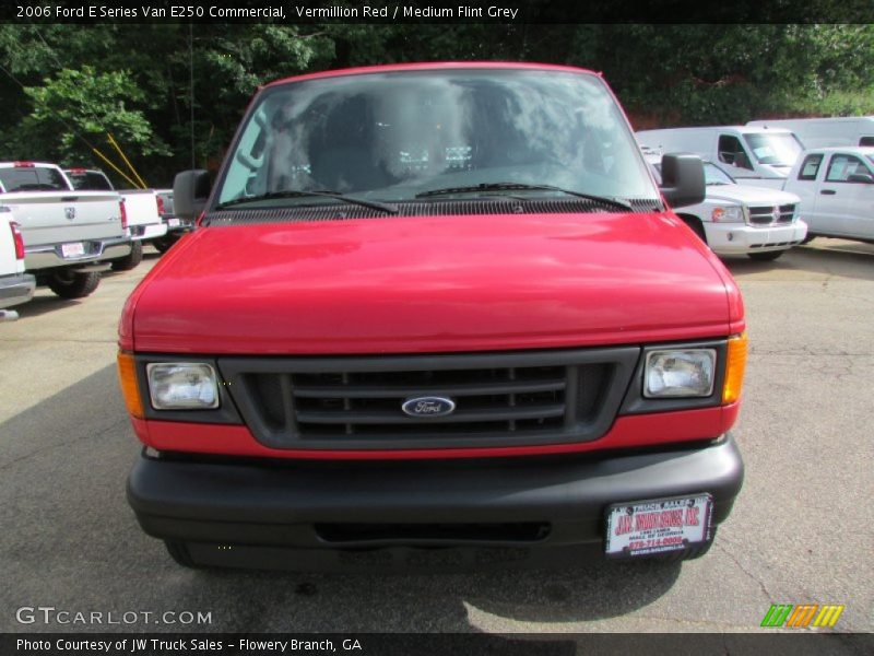 Vermillion Red / Medium Flint Grey 2006 Ford E Series Van E250 Commercial