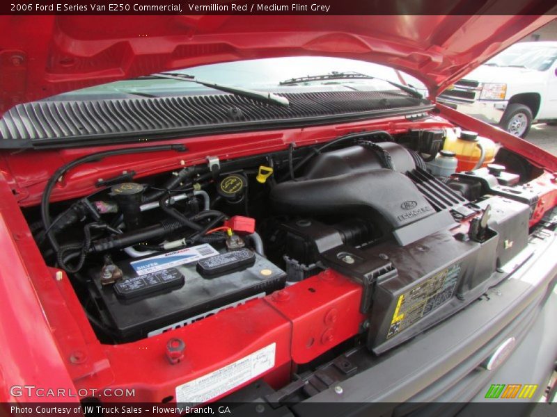 Vermillion Red / Medium Flint Grey 2006 Ford E Series Van E250 Commercial