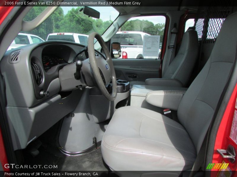 Vermillion Red / Medium Flint Grey 2006 Ford E Series Van E250 Commercial